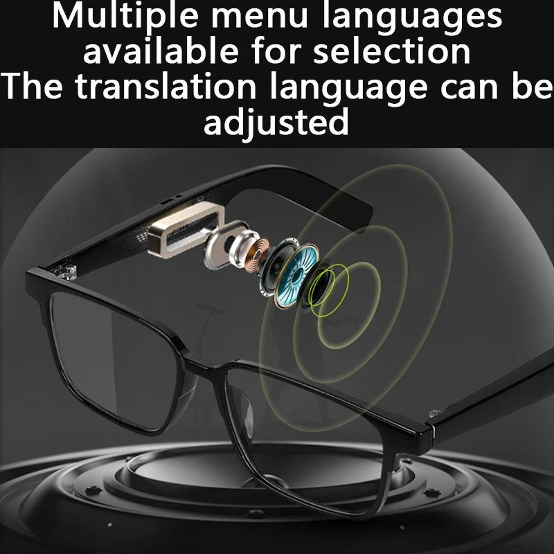 2025 Intelligent translation glasses for overseas conferences text voice photography precise offline translation glasses factory