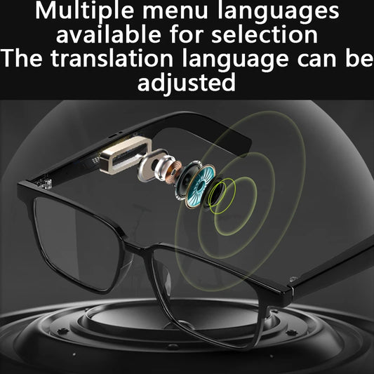 2025 Intelligent translation glasses for overseas conferences text voice photography precise offline translation glasses factory