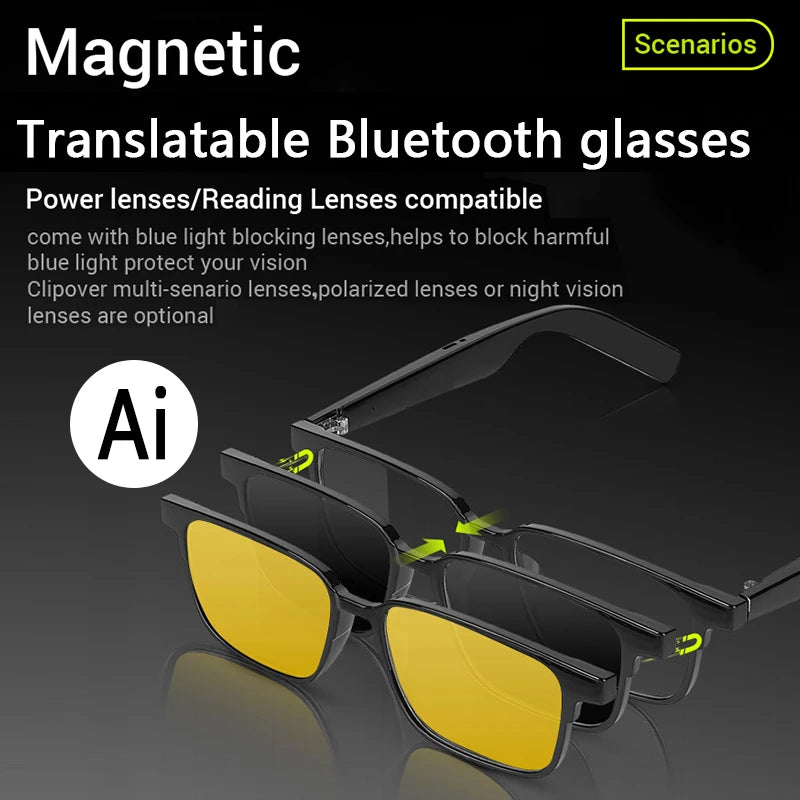 2025 Intelligent translation glasses for overseas conferences text voice photography precise offline translation glasses factory
