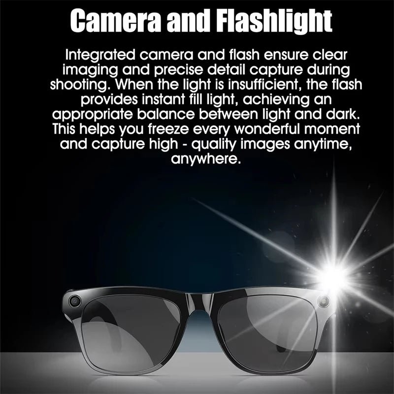 Xiaomi 4K AI Smart Glasses With 100MP Camera Chat GPT Touch Sport Sunglasses Bluetooth Call Video Music Player For Men Women