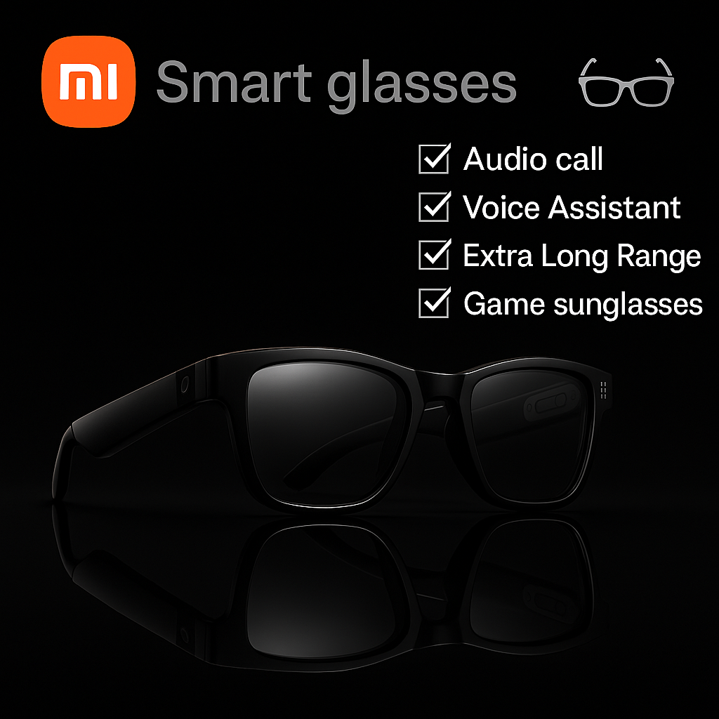 AI Smart Glasses | Bluetooth 5.3 | Voice Control | Waterproof | UV Protection | Voice Assistant